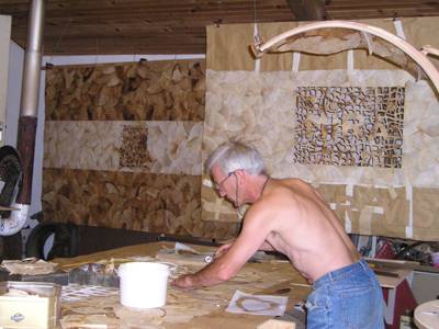 René Vidal travaille aux Banderas dans l'Atelier (21/08/2003)