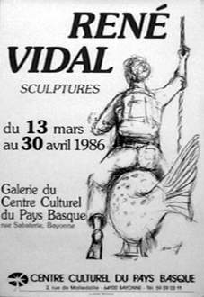 Ren Vidal - Sculptures - Bayonne - 1986