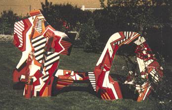 Grande sculpture - 1973 - Bois rsine peinte