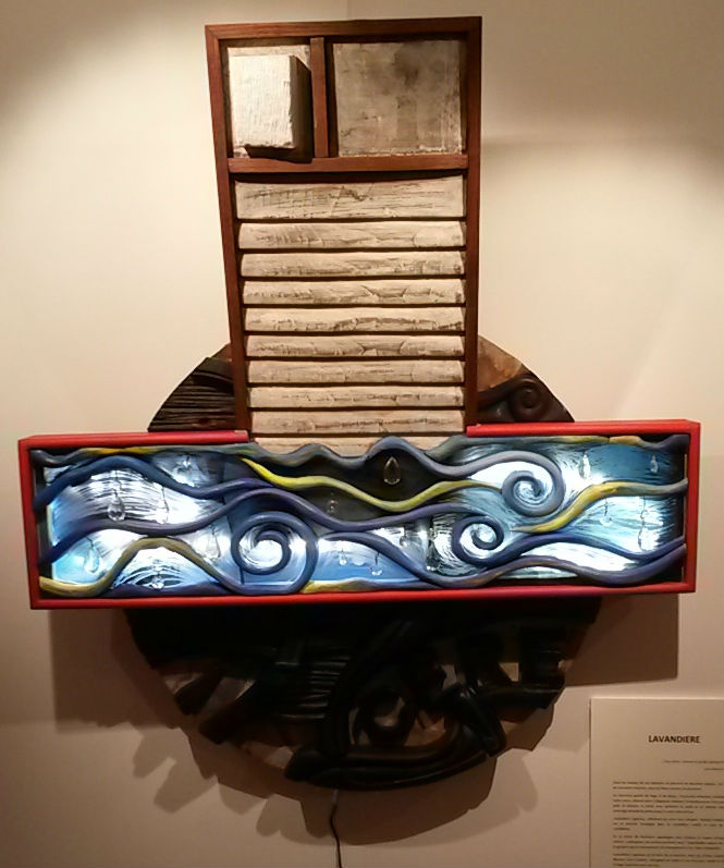 'Lavandière' présentée lors de l'exposition à l'Espace Culturel Orlando - Août 2014