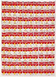 One hundred soup cans (Andy Warhol)